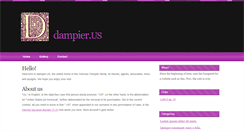 Desktop Screenshot of dampier.us