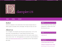 Tablet Screenshot of dampier.us